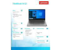 LENOVO ThinkBook 14 G2 AMD Ryzen 5 4500U/8GB/512GB SSD/Radeon/14''/W10P Szary - 623311 - zdjęcie 5